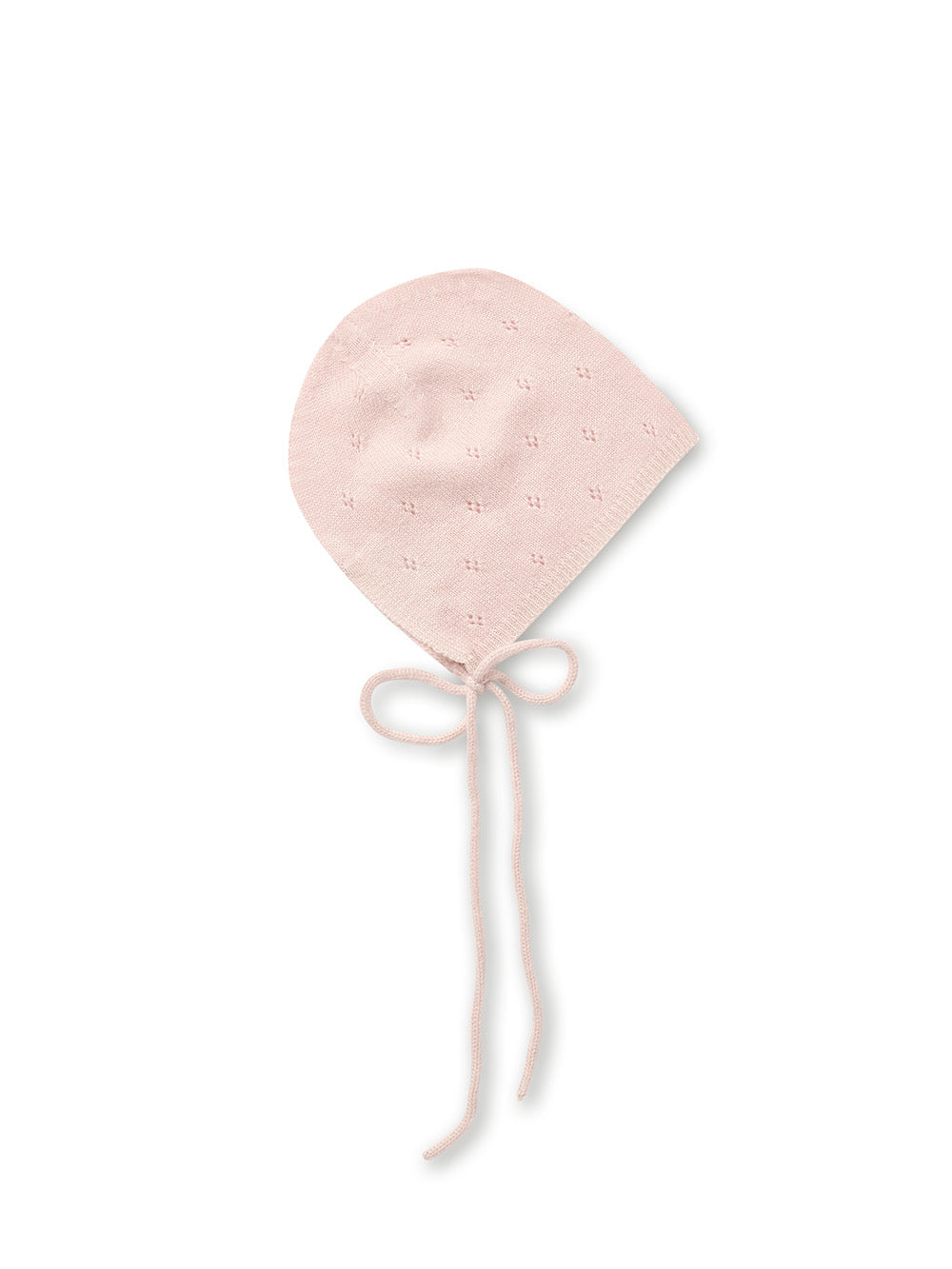 Bella Enfant cashmere/cotton pointelle wrap set- rose