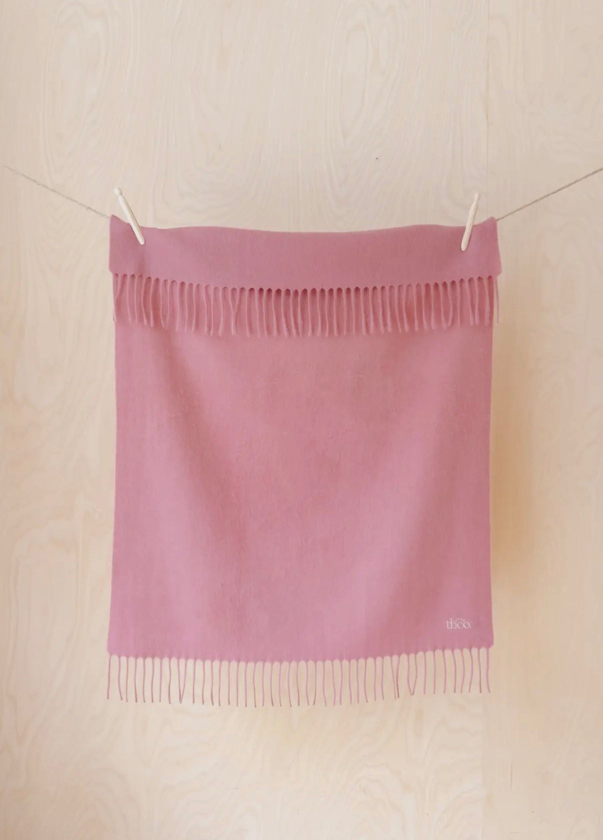 Super soft lambswool baby blanket- blush