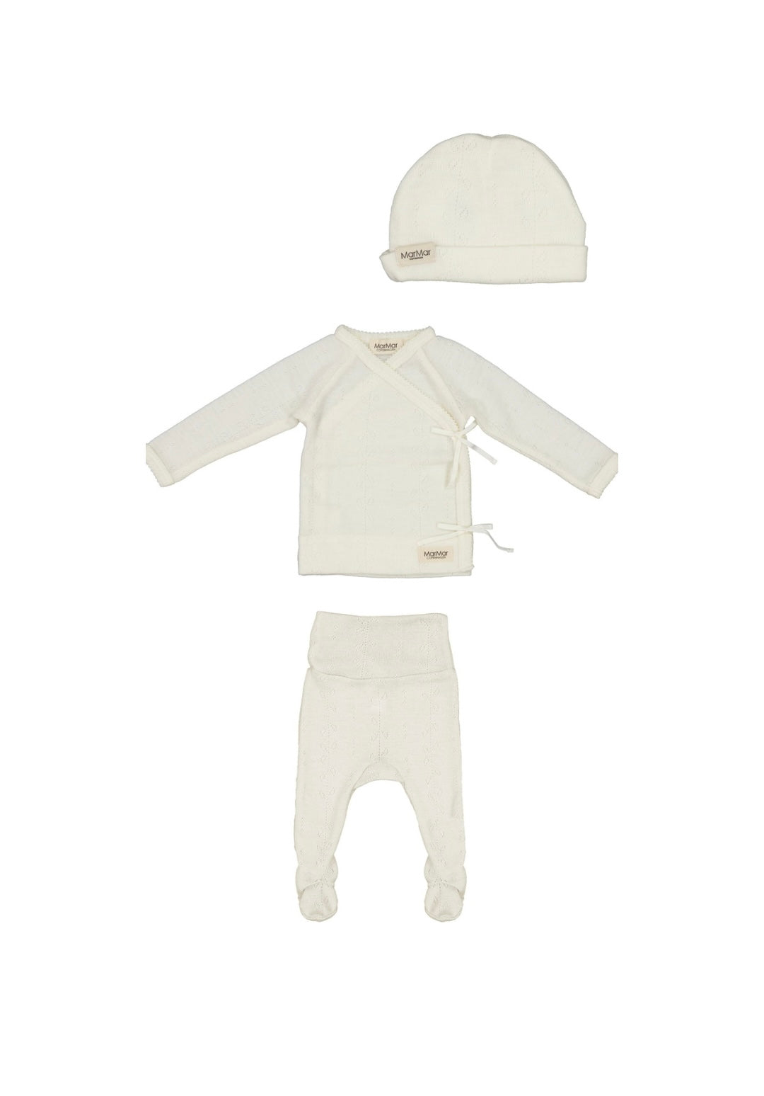 MarMar wool pointelle set, natrual