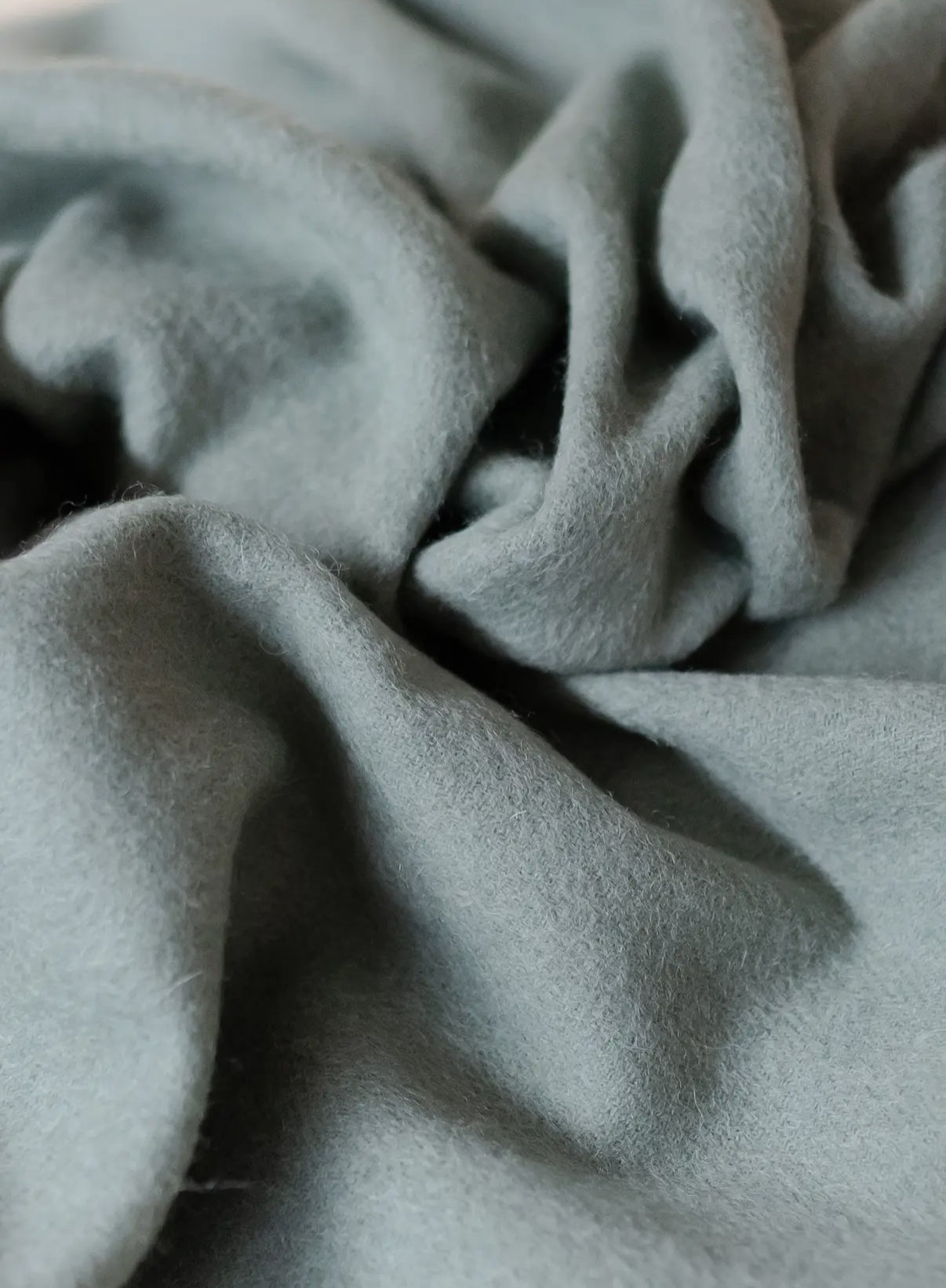 Super soft lambswool baby blanket- Sage melange