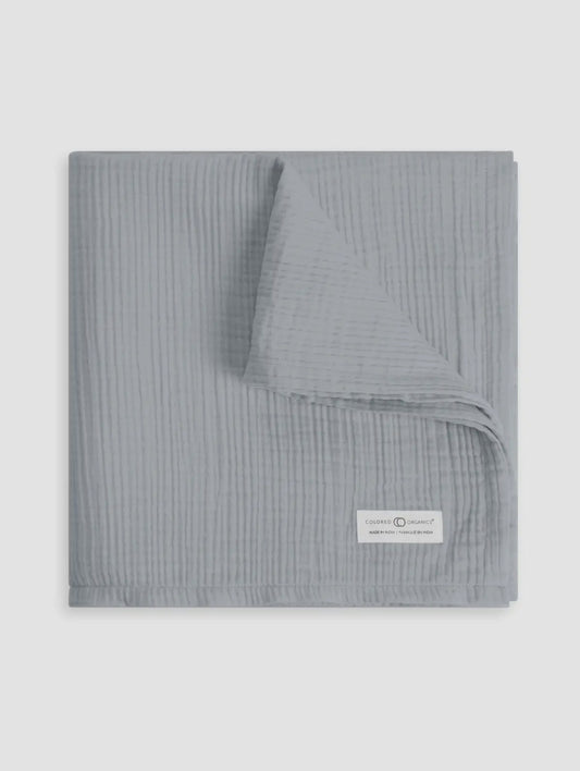 Colored Organic Muslin Swaddle Blanket- must