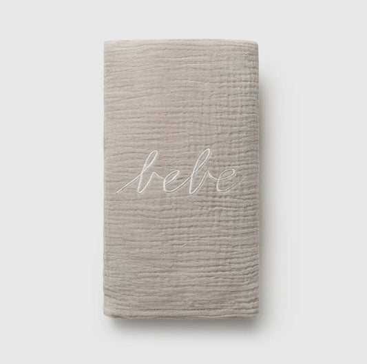 Domani Home Gauze Bebe Swaddle- taupe