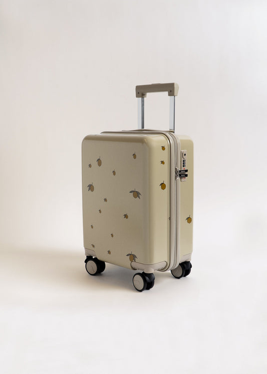 Konges Sloejd travel suitcase- lemon