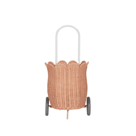 Olli Ella Rattan Petal Luggy - Rose