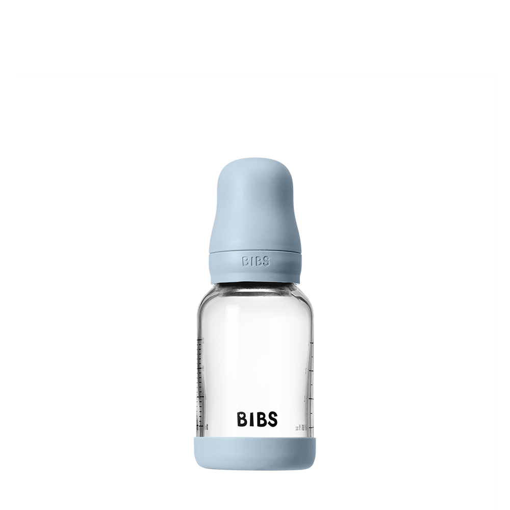Bibs baby glass bottle- baby blue
