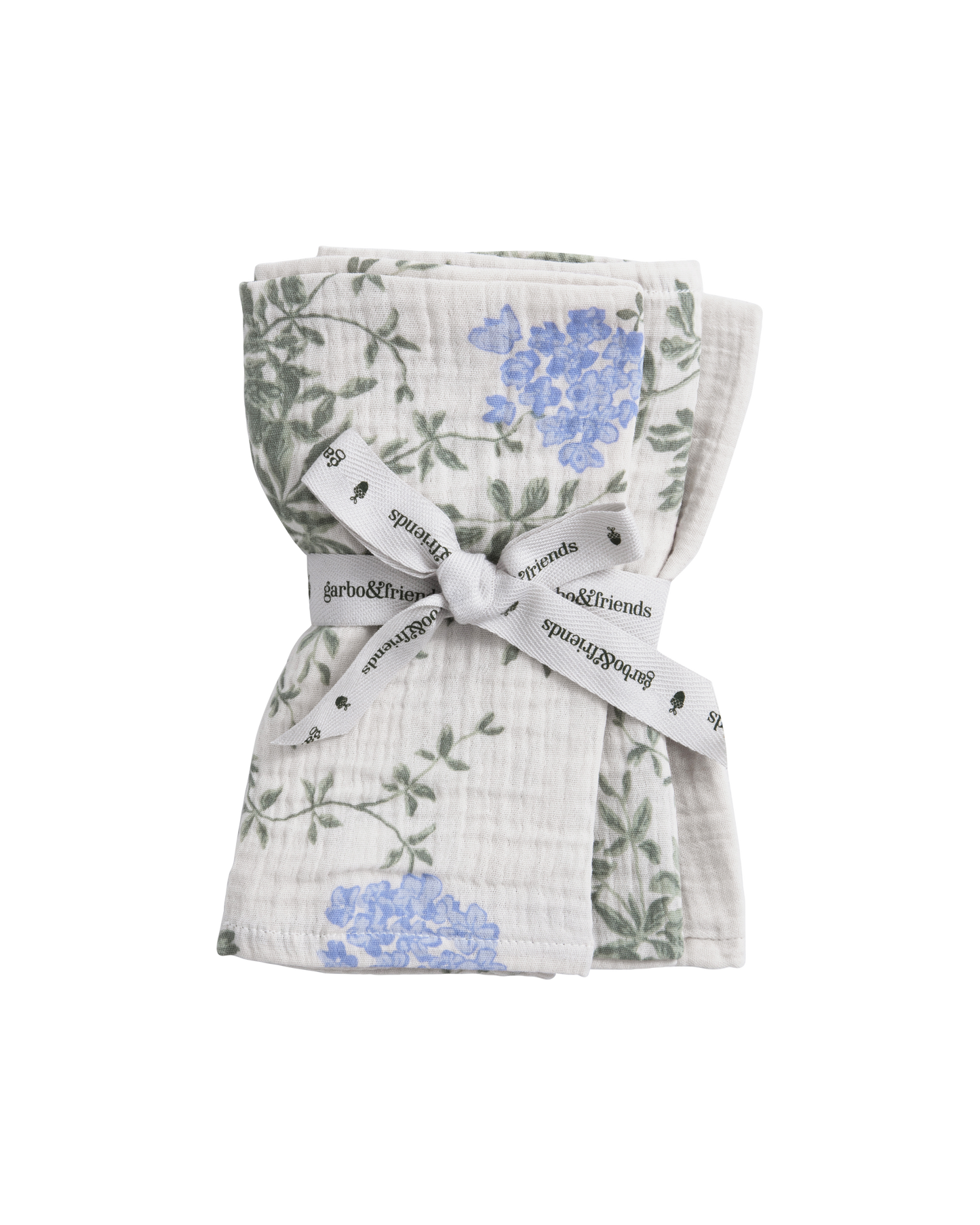 Garbo & Friends Muslin Burp Cloths-plumbago