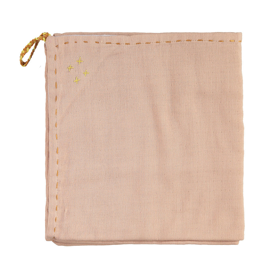 Camomile London Single layer Swaddle blanket - Peach Blossom