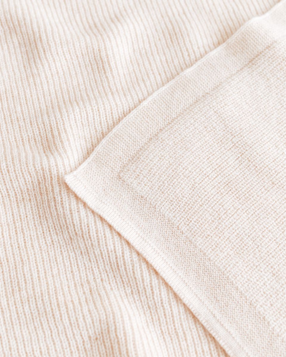 Hvid Felix blanket- cream