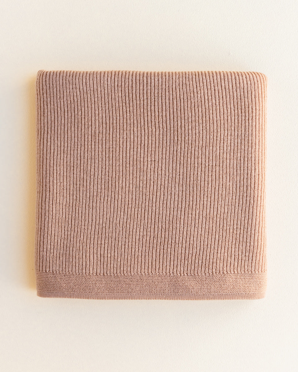 Hvid Felix blanket- rose