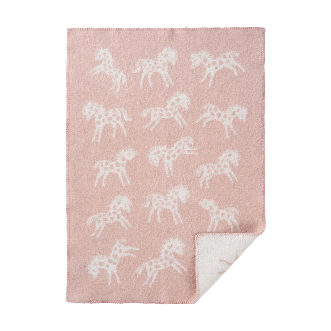 Klippan pony blanket -dusty pink