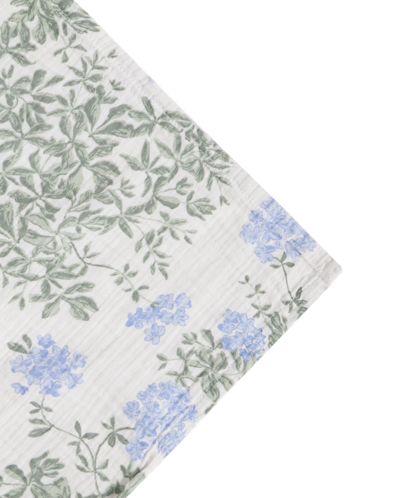 Garbo & Friends Muslin Swaddle Blanket- plumbago