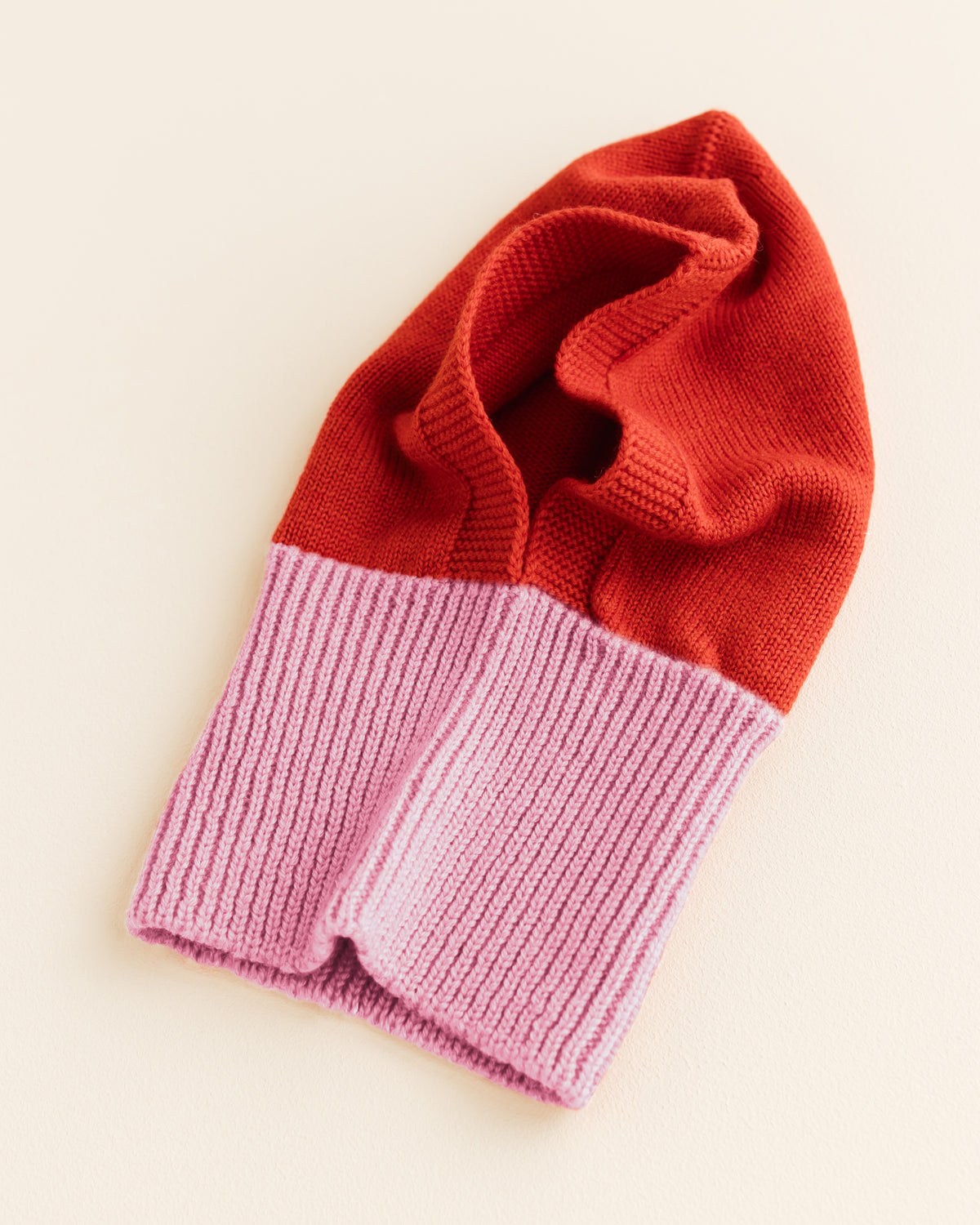 Hvid Balaclava cotton candy/ red – baby balaclava – photo 2