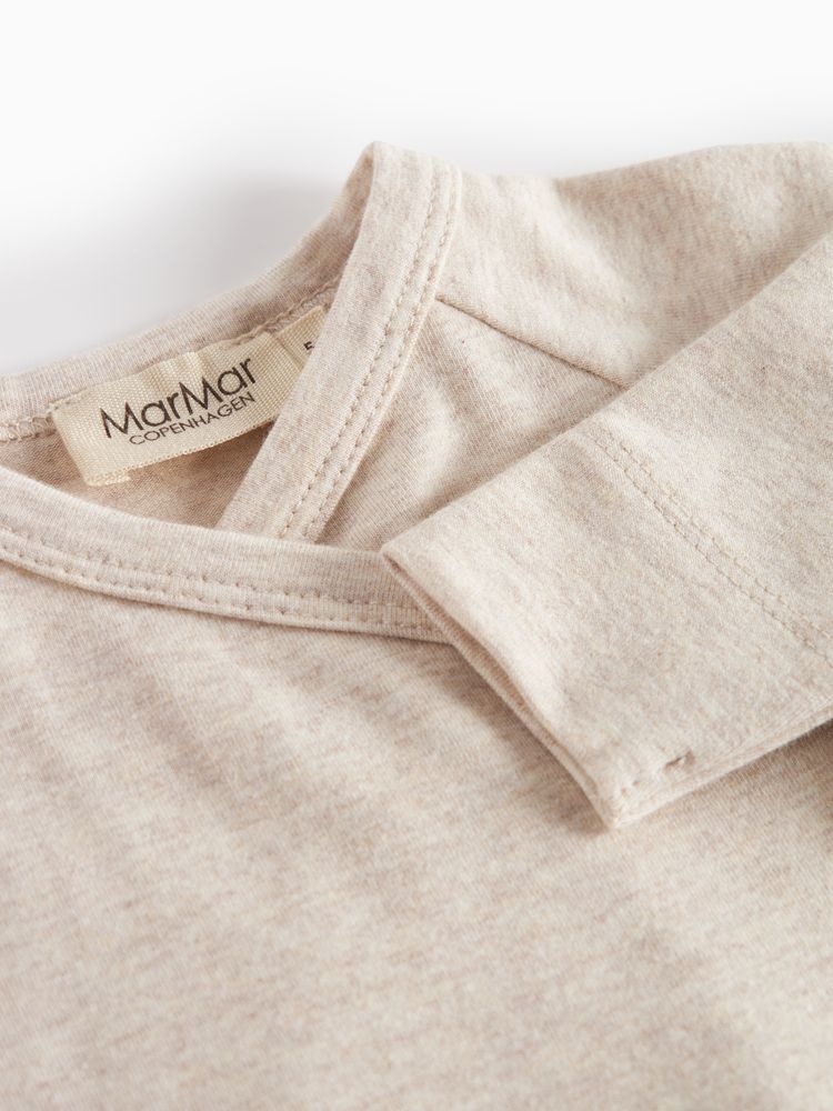 MarMar Rubetta- light beige melange hat & onesie set