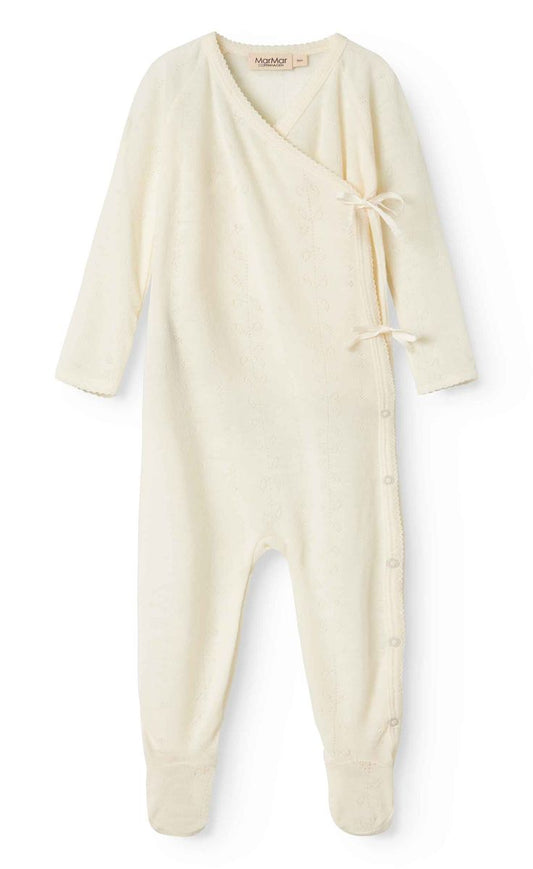 MarMar Wool Rubetta onesie & hat- Natural