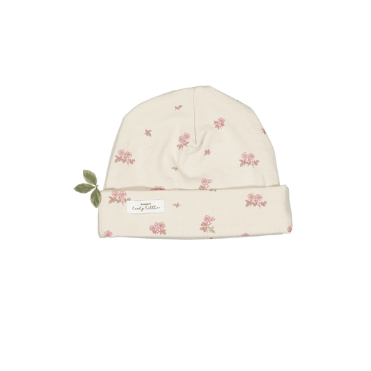 Lovely Littles pull on hat- azelea