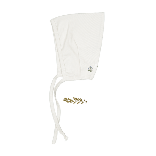 Lovely Littles pixie bonnet - Zara pink embroidered