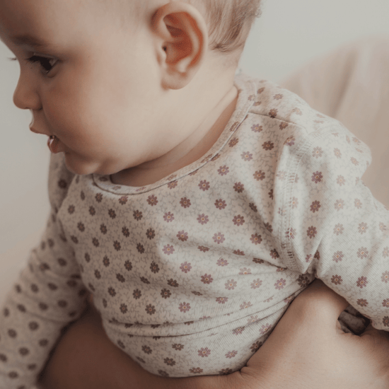 Lovely Littles Romper- Emma mauve