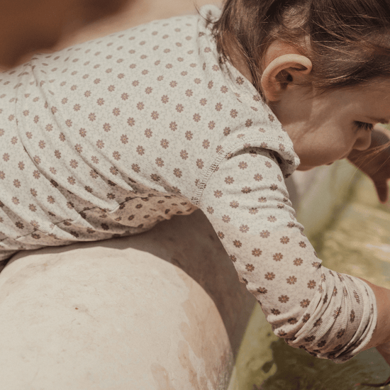 Lovely Littles Romper- Emma mauve