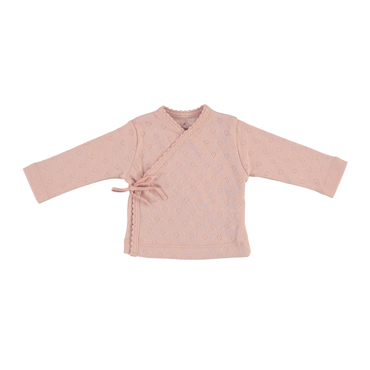 Bebe organic heart onesie set- blush