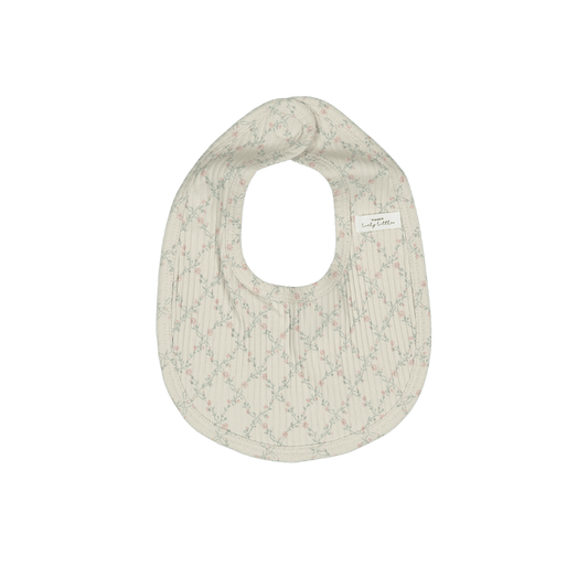Lovely Littles Lattice pink bib