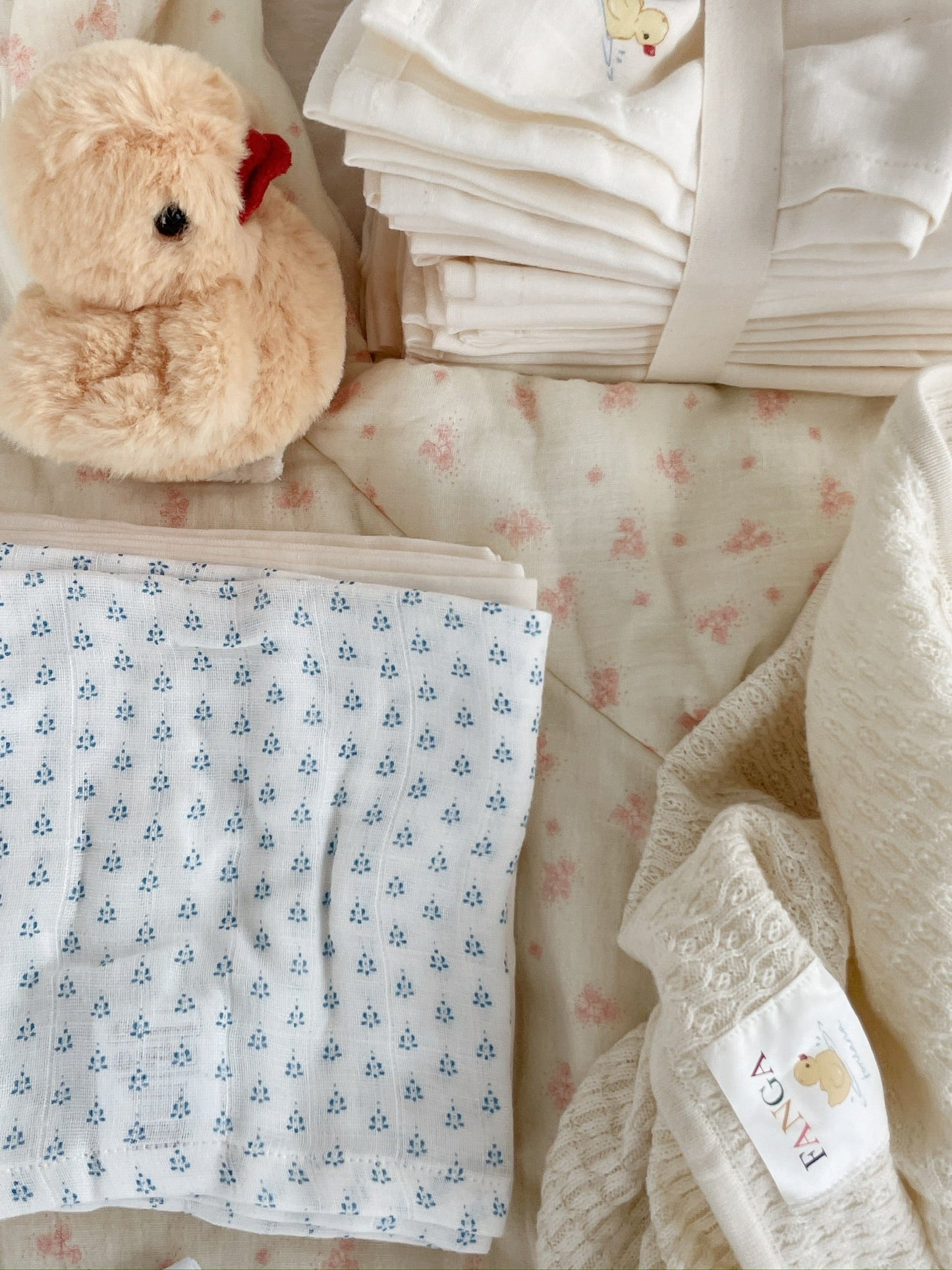 Fanga Fontana muslin cloths- blu