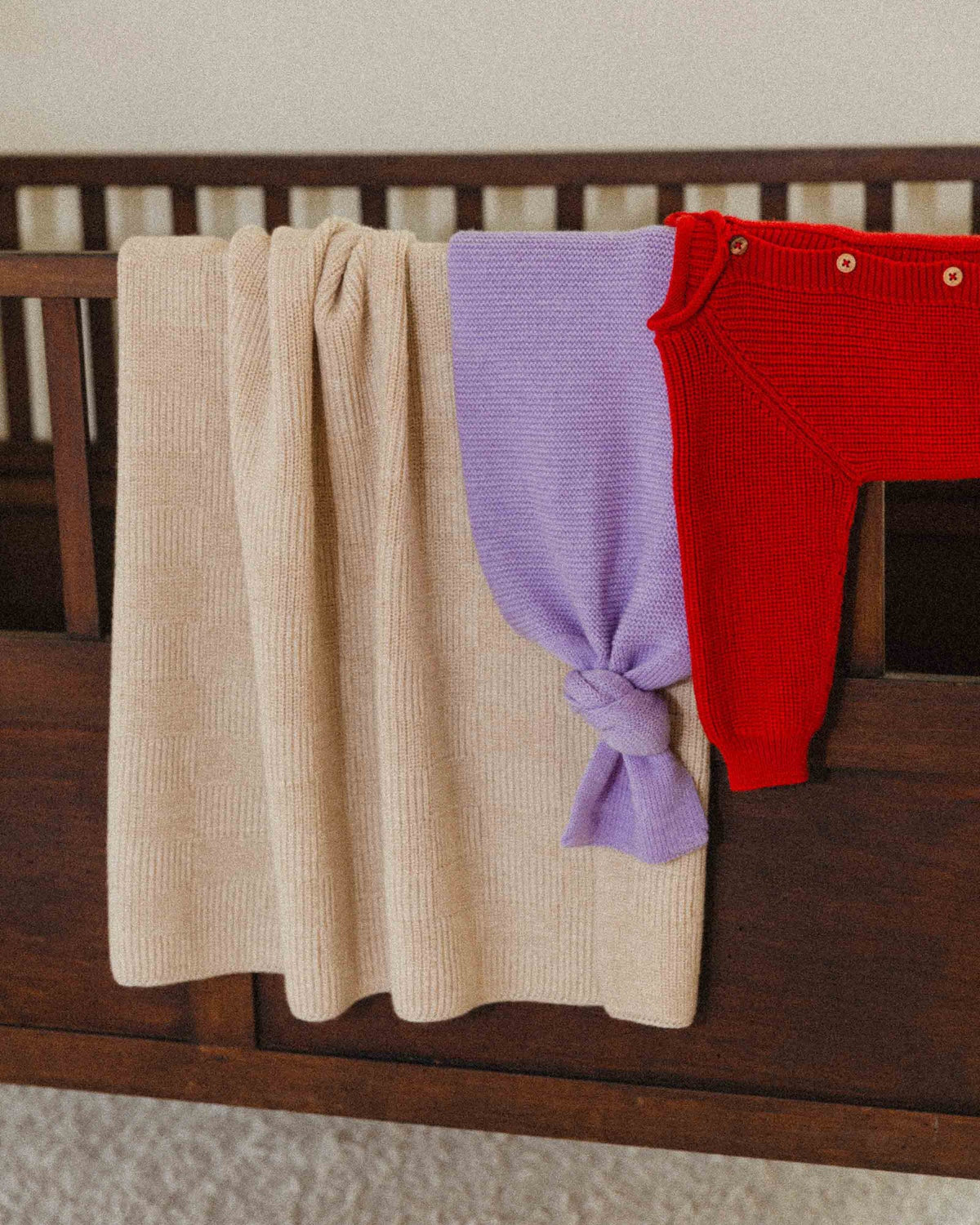 Hvid Inga cardigan-red