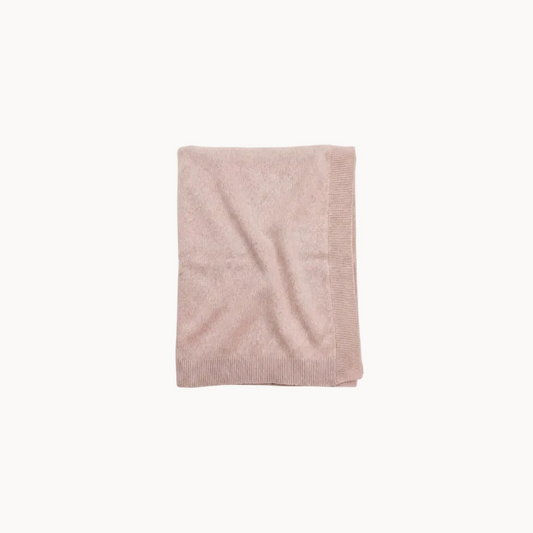 Freckle label pointelle blanket-soft pink