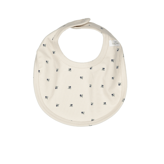 Lovely Littles Bib- mini stitch blue