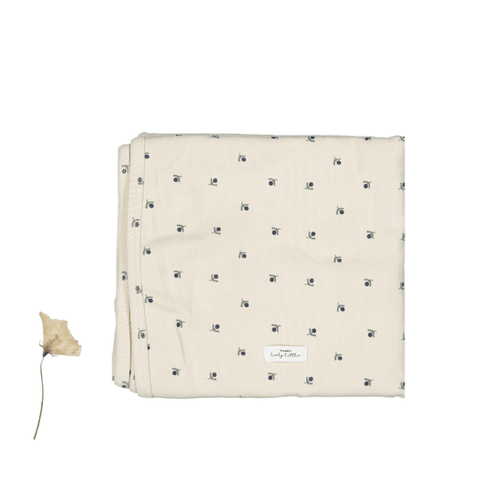 Lovely Littles Blanket- mini stitch blue