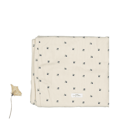 Lovely Littles Blanket- mini stitch blue