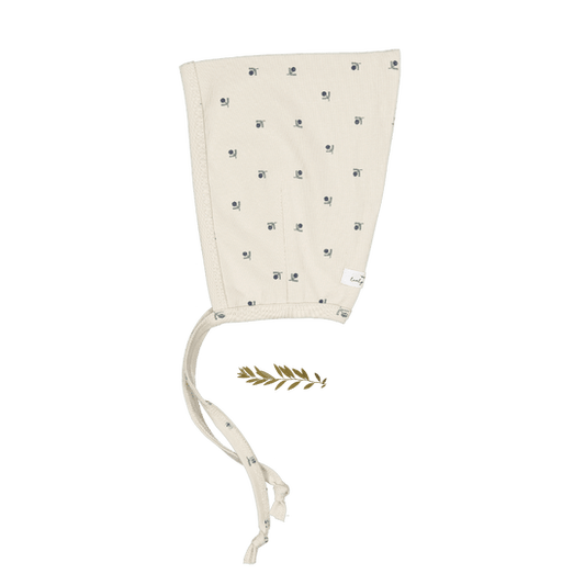 Lovely Littles pixie bonnet - mini stitch blue