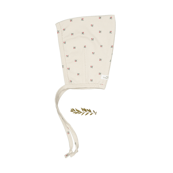 Lovely Littles pixie bonnet - mini stitch red