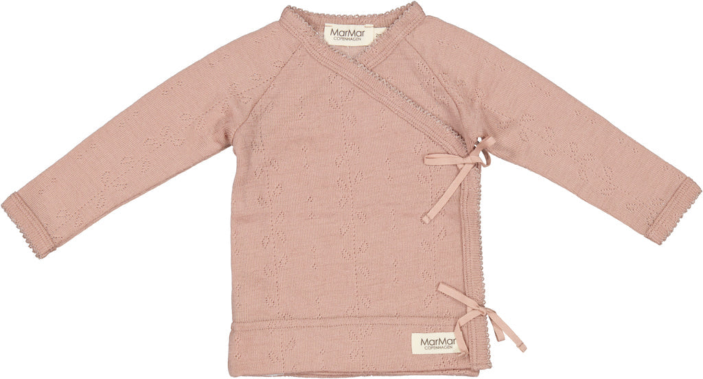 MarMar wool pointelle set, burnt rose