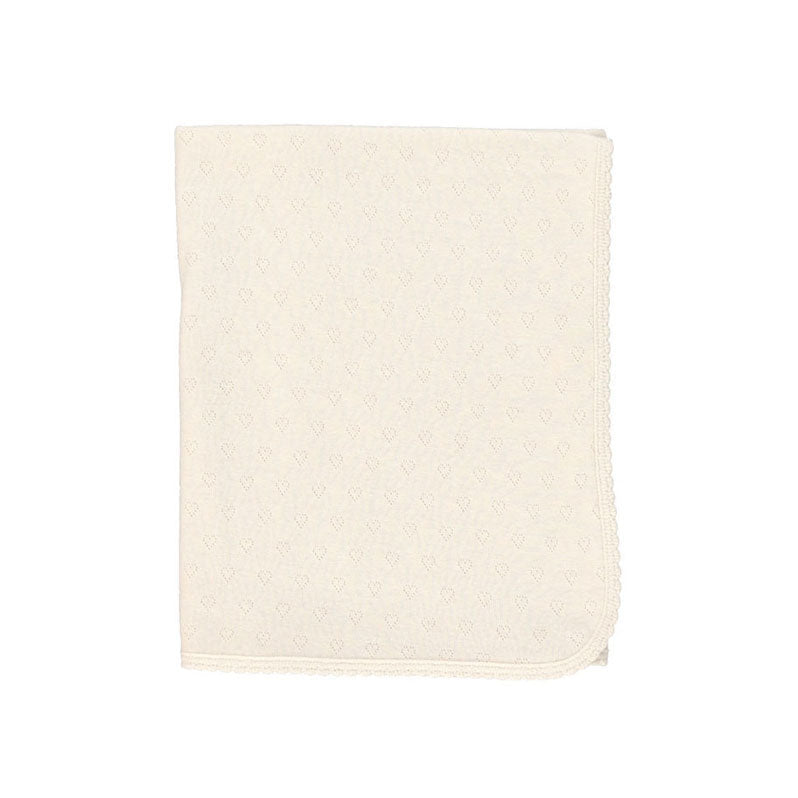 Bebe organic blanket- natrual heart