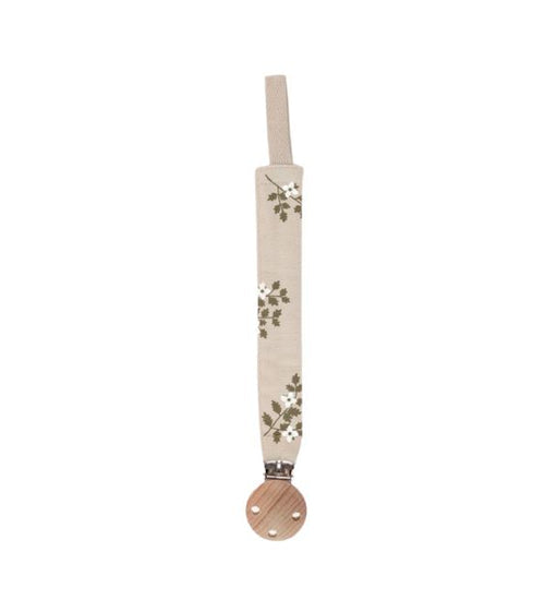 Main Sauvage Pacifier clip | holly flower