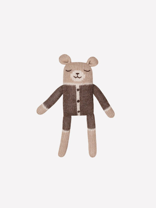 Main Sauvage Kitten knit toy |  mocha romper