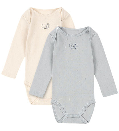 Fanga Fontana pointelle buttercream/pearl blue set