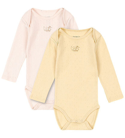Fanga Fontana pointelle banana/ pink set