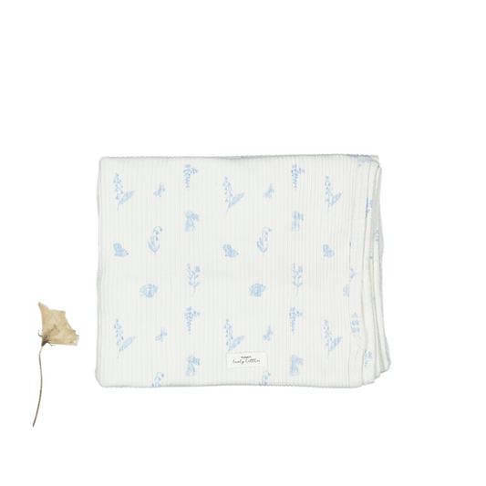 Lovely Littles Meadow blue blanket
