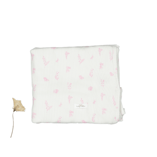 Lovely Littles Meadow pink blanket