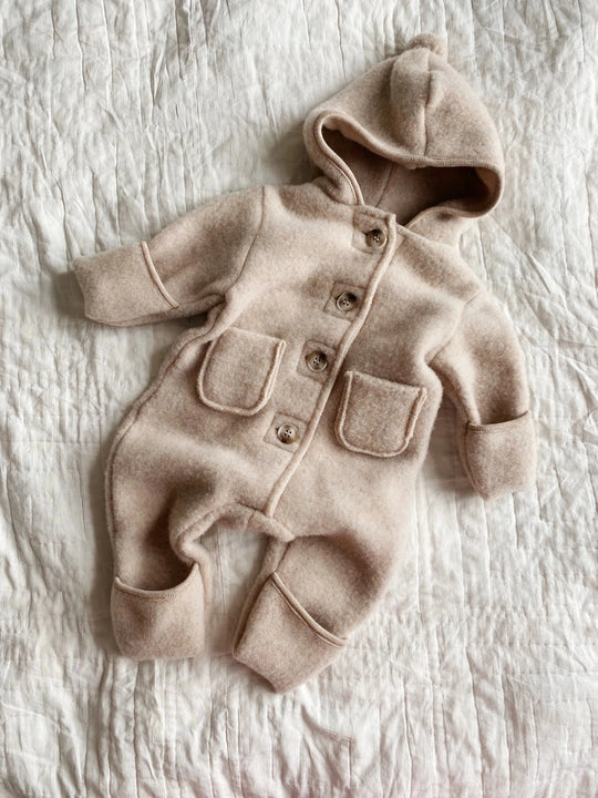 Lalaby Teddy onesie oat