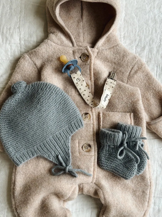 Lalaby Teddy onesie oat