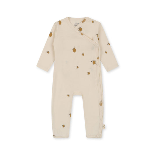 Konges Sloejd newborn onesie gots- lemon ( sold with bonnet only)