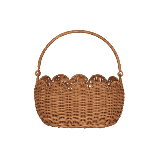 Olli Ella petal basket- natrual