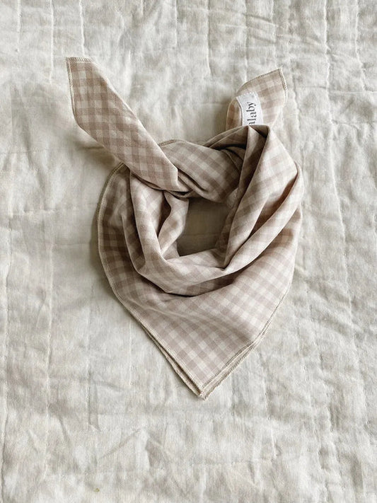 Lalaby Eddie scarf - beige gingham