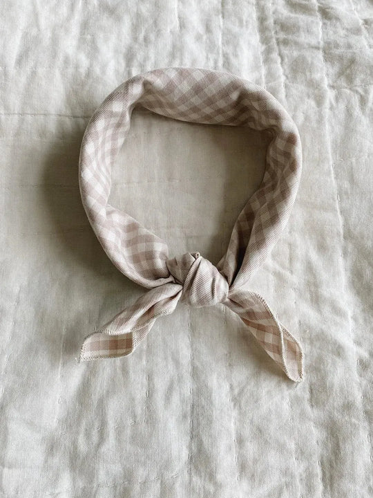 Lalaby Eddie scarf - beige gingham