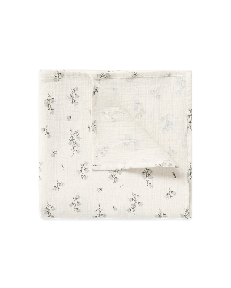 Garbo and friends Bluebelle swaddle blanket