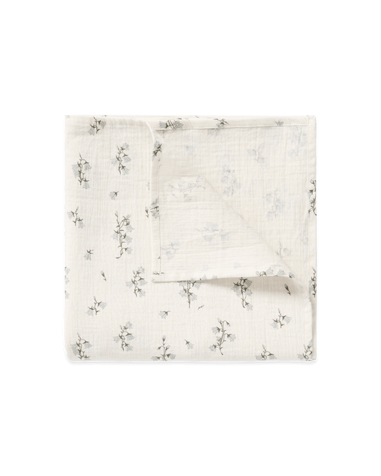 Garbo and friends Bluebelle swaddle blanket