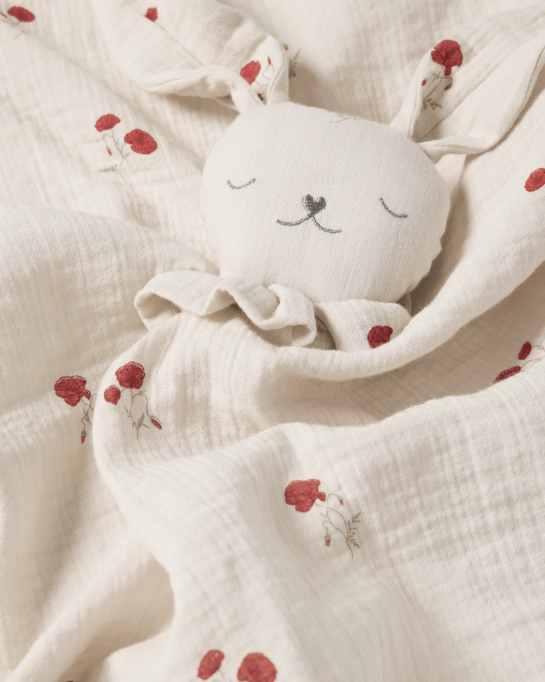 Garbo and friends Poppy muslin bunny cuddle cloth