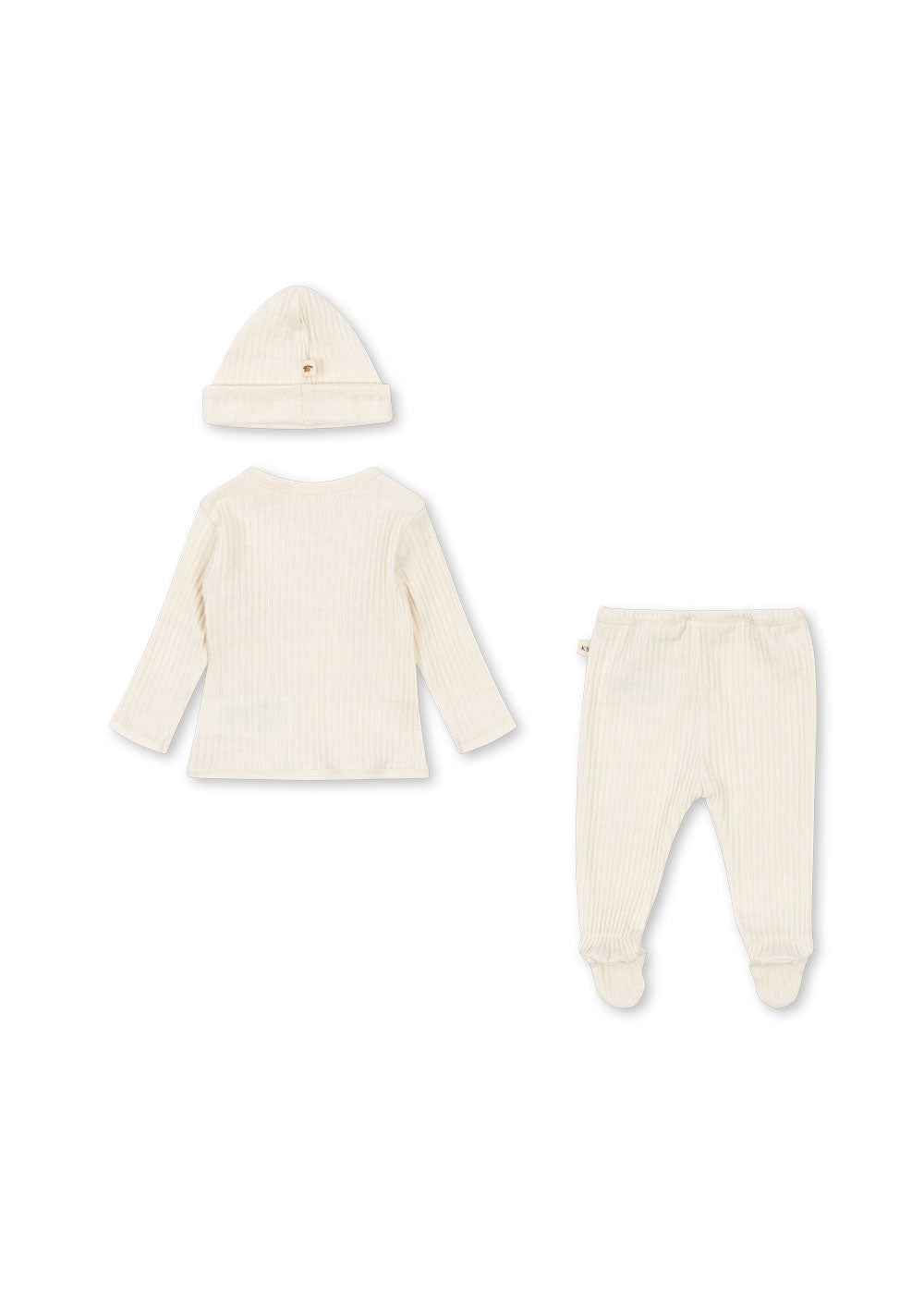 Konges Sloejd Nia Take Me Home newborn set in Lemon back
